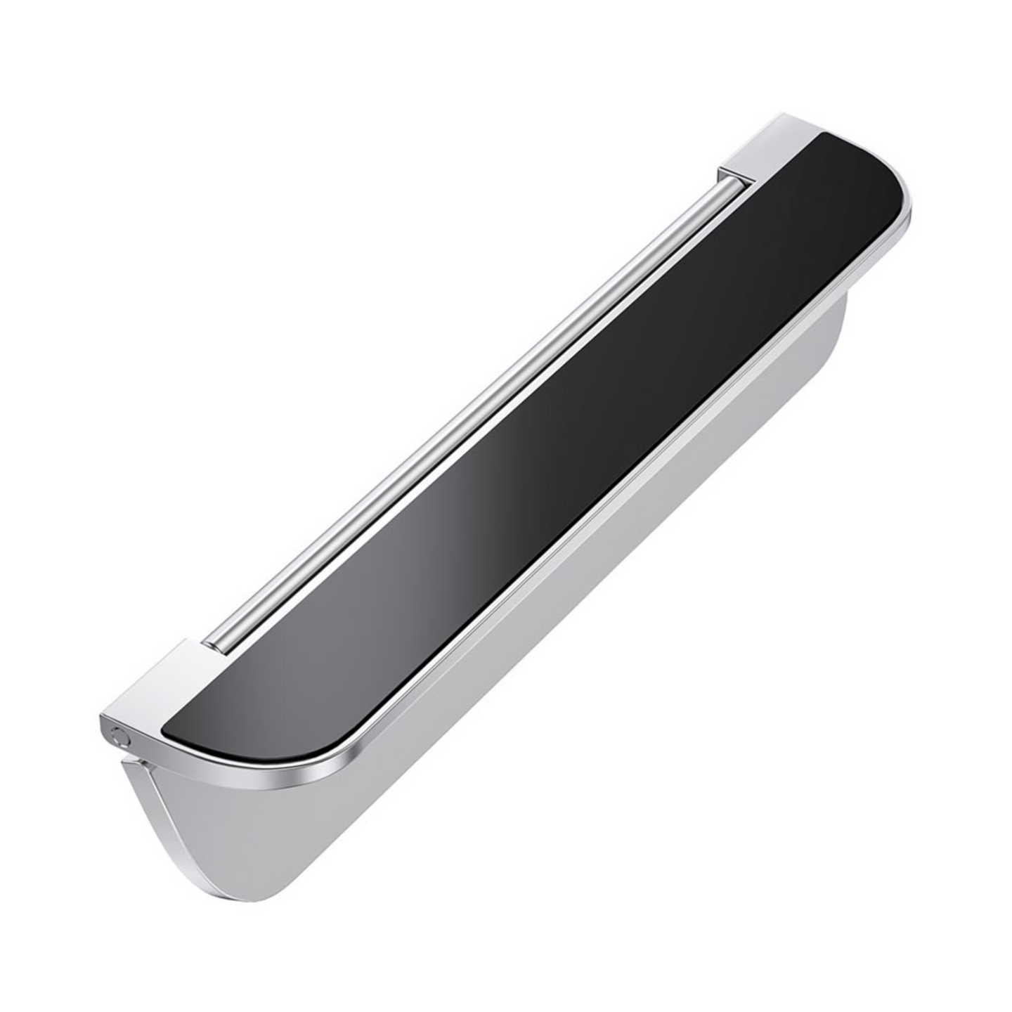 Close up view of Metal Foldable Laptop Stand (PH40) on white background in angle view