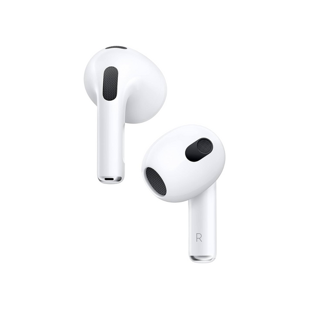 Close up view of Airpods Gen 3 without charging case