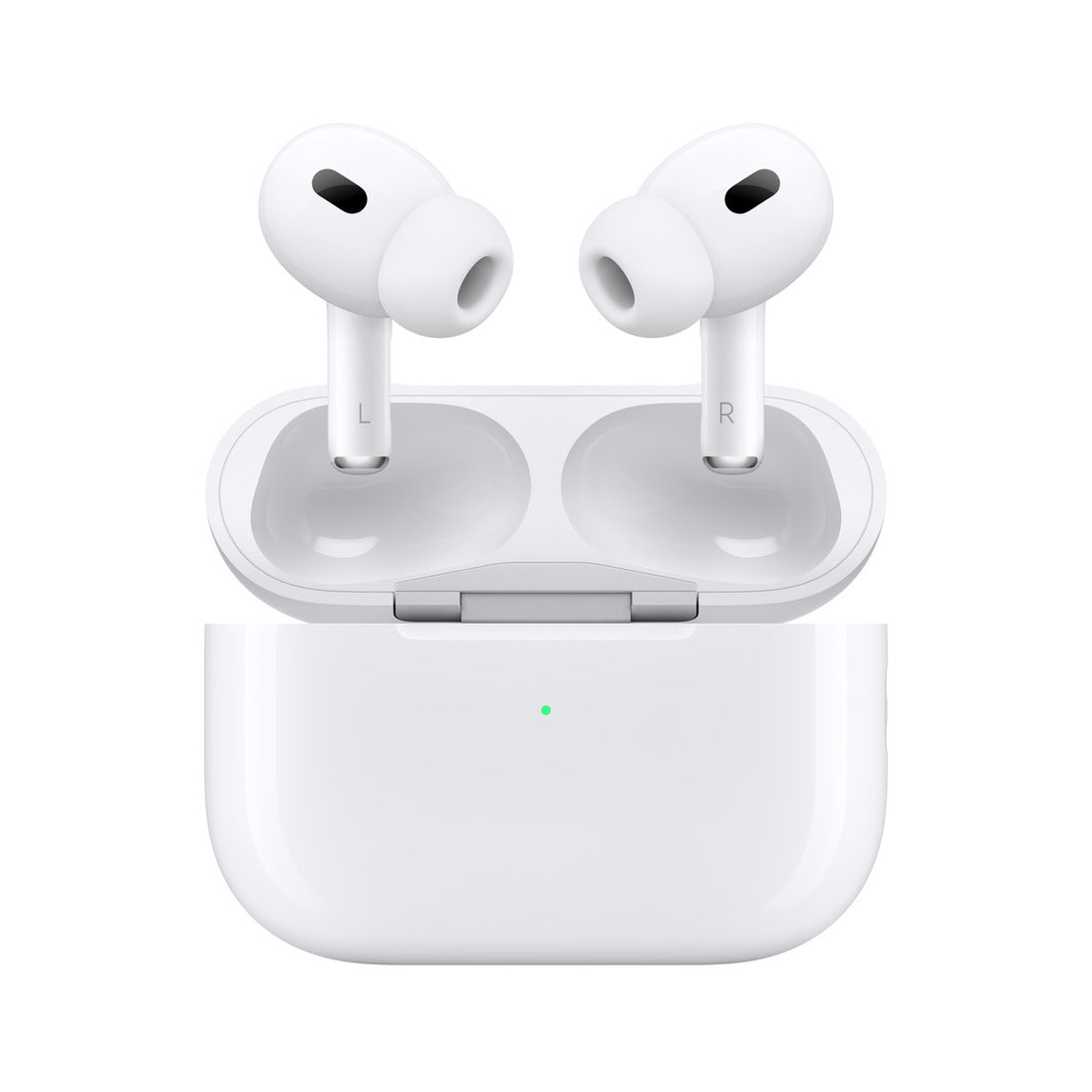 Close up view of Airpods Pro Gen 2 with its charging case