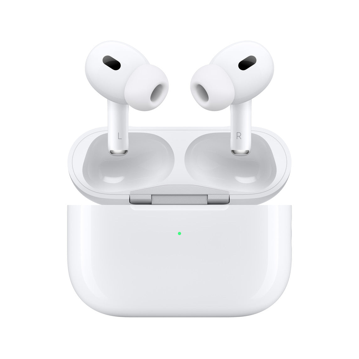 Close up view of Airpods Pro Gen 2 with its charging case