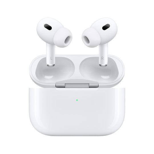 Close up view of Airpods Pro Gen 2 with its charging case