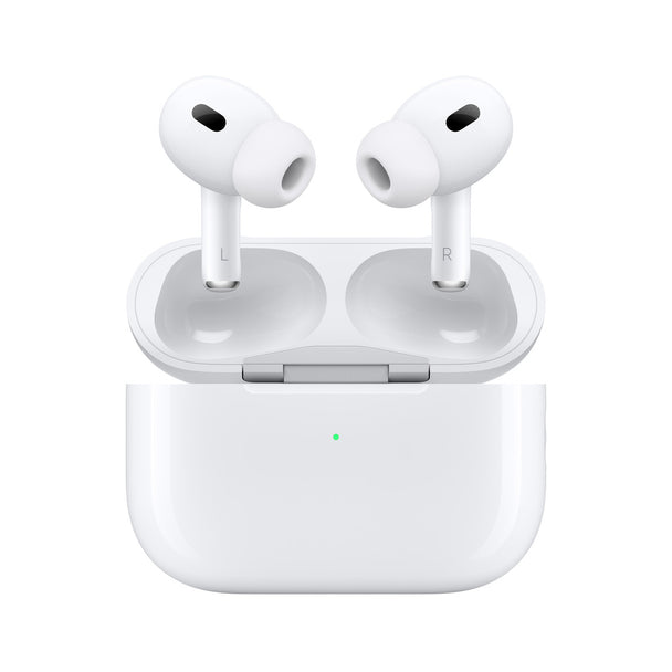 Close up view of Airpods Pro Gen 2 with its charging case