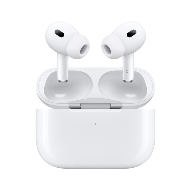 Close up view of Airpods Pro Gen 2 with its charging case