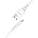 An close up view of Type-C Cable (1m/White) on a white background

