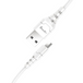 An close up view of Type-C Cable (1m/White) on a white background

