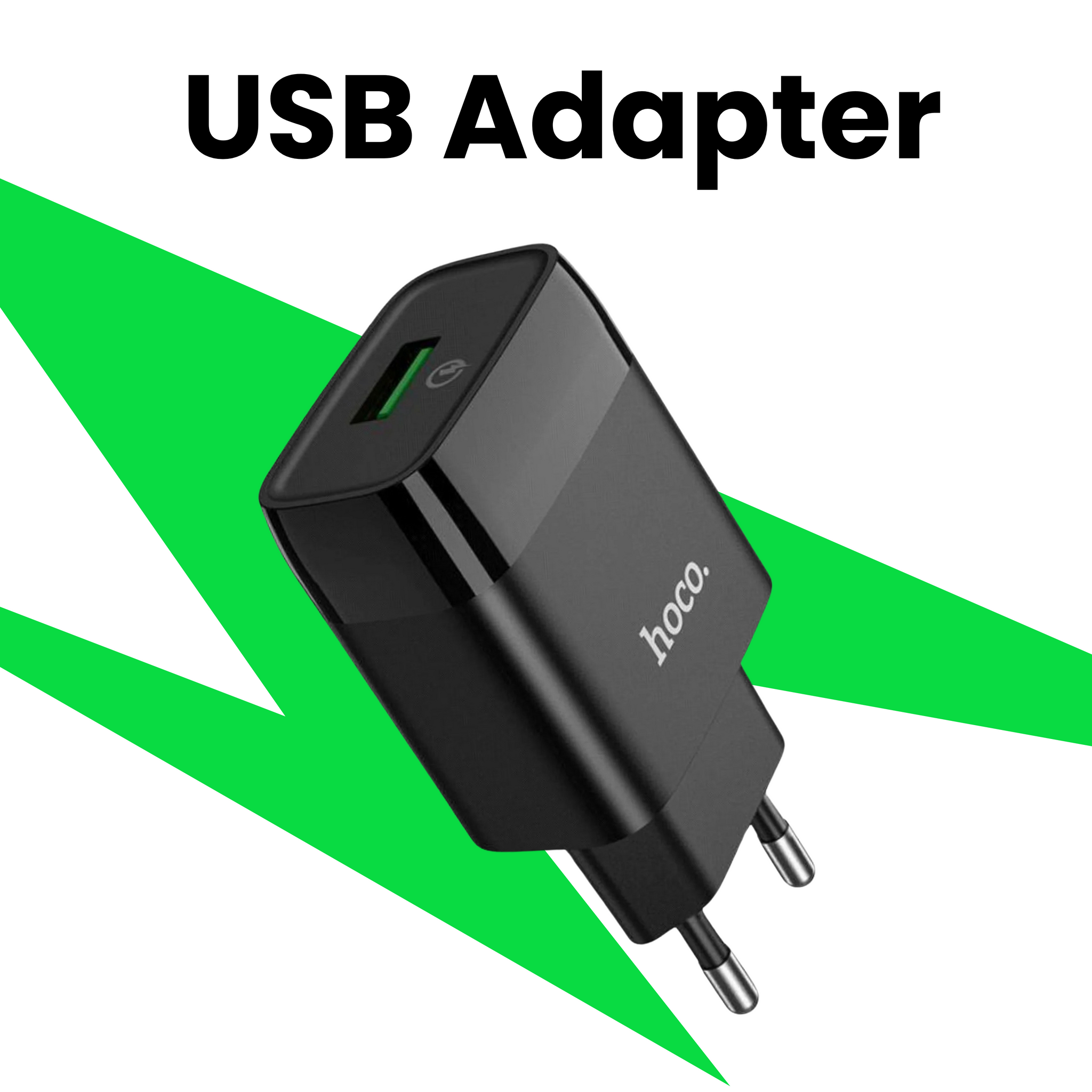 Close up view of USB adapter used in a design