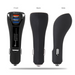 The image shows a black car charger from  different angles. The product name is car charger 15 W QC 3.0.