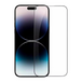 Closeup view of tempered glass about to be inserted on to an iphone as illustrated 