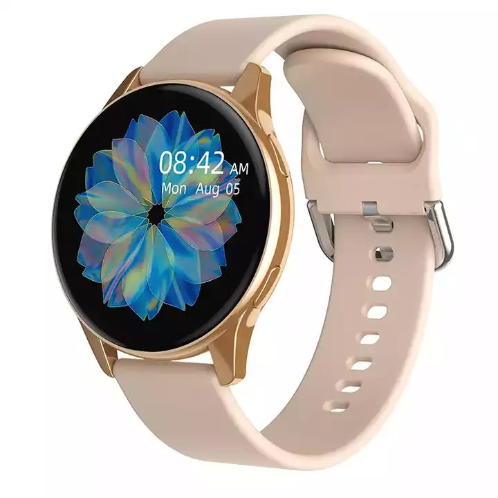 Close up view active 2 smartwatch with date and time written on it