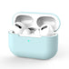 Close up view of Airpods Pro with Turqoiuse  case