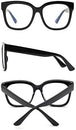Close up view of blue light glasses in different angles