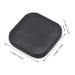 Close up view of bluetooth tag finder in black color stating the size measurements