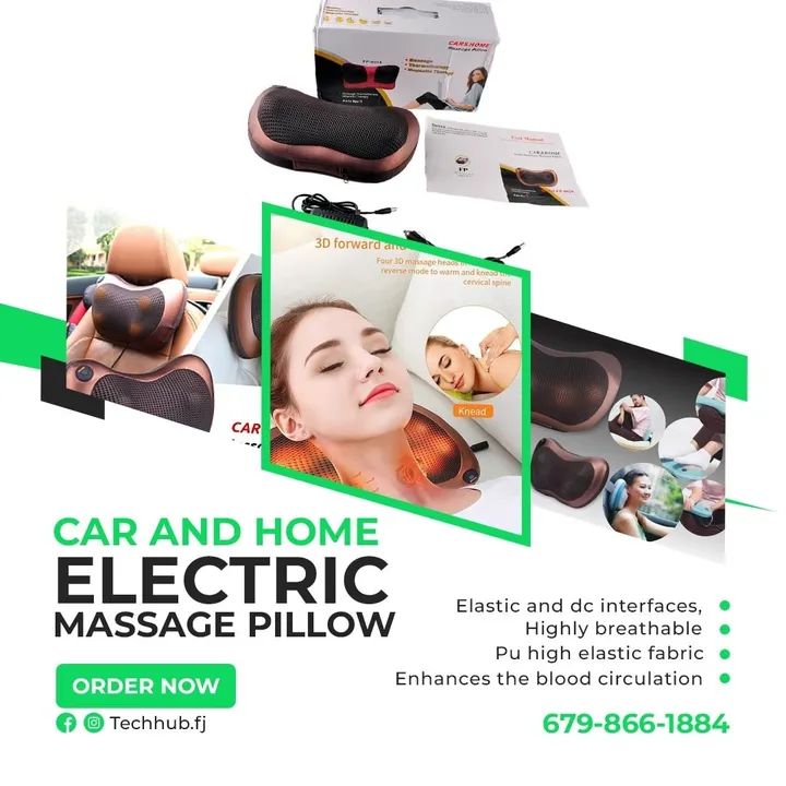Electronic massage pillow