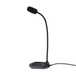 Gaming microphone with rgb close up view with a white background