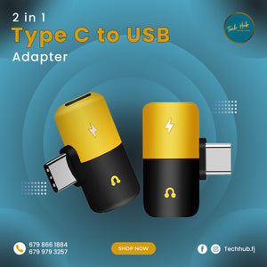 2 In 1 Type C to USB Adapter