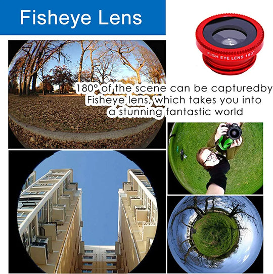 An image showing how fish eye lens is being used on a phone