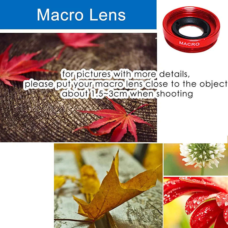 An image showing how Macro lens is being used  for tiny objects