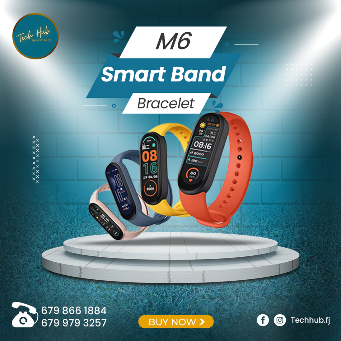 A design showing various colors Smart Band 6 is available to purchase

